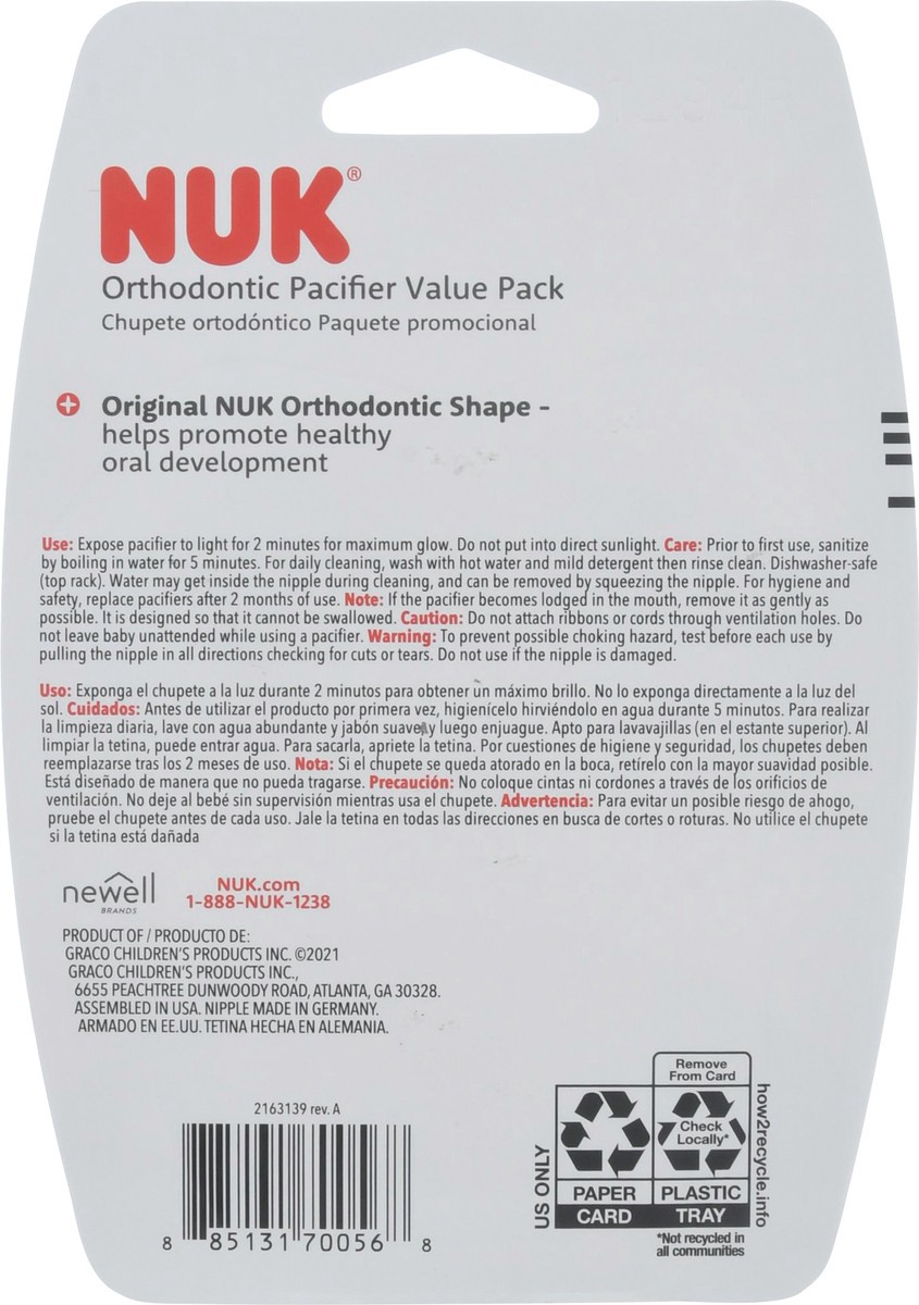 slide 3 of 11, NUK Size 3 Pacifier Value Pack, 3 ct