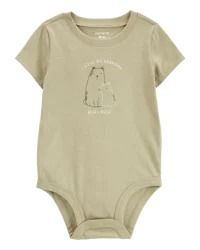 Carter's Baby Grandma Short-Sleeve Bodysuit Olive 9M