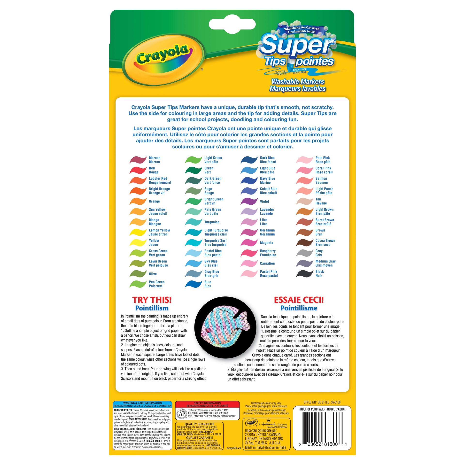 slide 3 of 4, Crayola Super Tips Washable Markers, 50ct., 50 ct