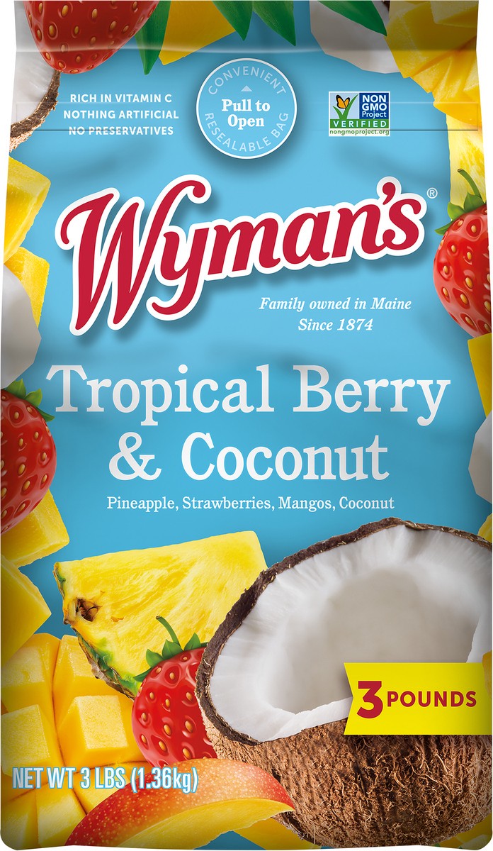 slide 5 of 10, Wyman's of Maine Tropical Coconut Blend, 48 oz