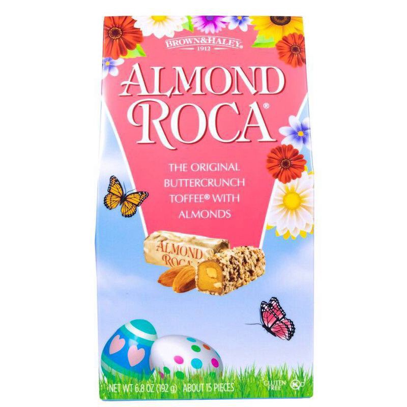 slide 1 of 3, Almond Roca Easter Buttercrunch Toffee with Almonds Bag - 6.8oz, 6.8 oz