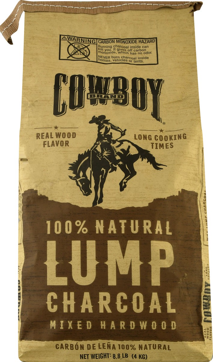 slide 5 of 9, Cowboy Charcoal Hardwood Lump Charcoal, 8.8 lb