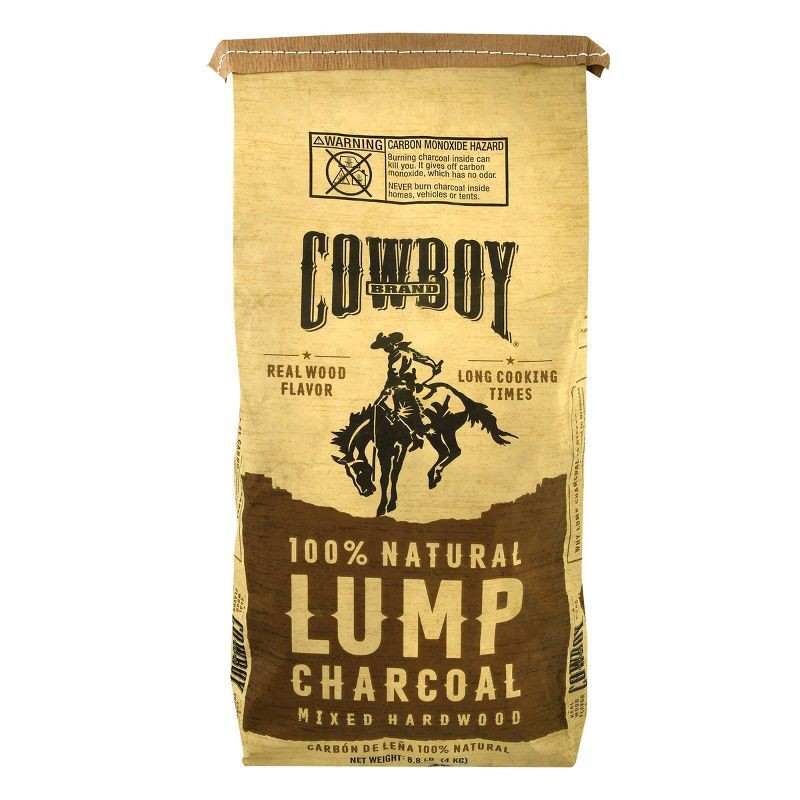 slide 1 of 9, Cowboy Charcoal Hardwood Lump Charcoal, 8.8 lb