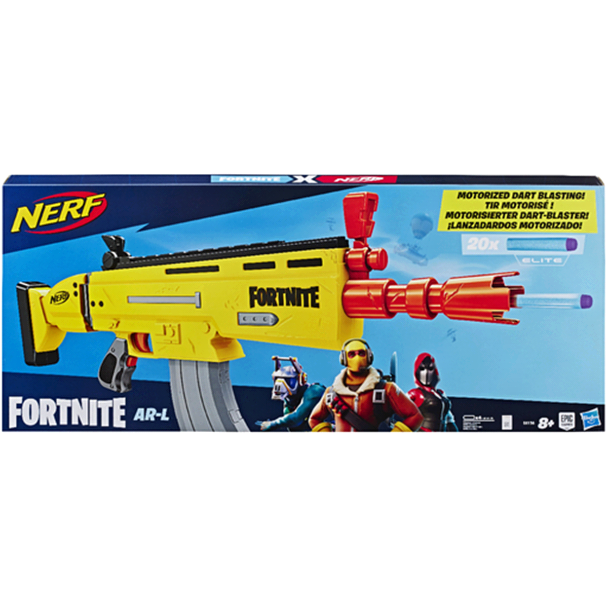 slide 1 of 8, Nerf Fortnite Ar-L Elite Dart Blaster, 1 ct