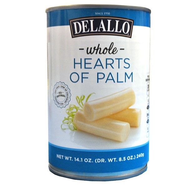 slide 1 of 10, DeLallo Fat Free Whole Hearts of Palm, 14.1 oz