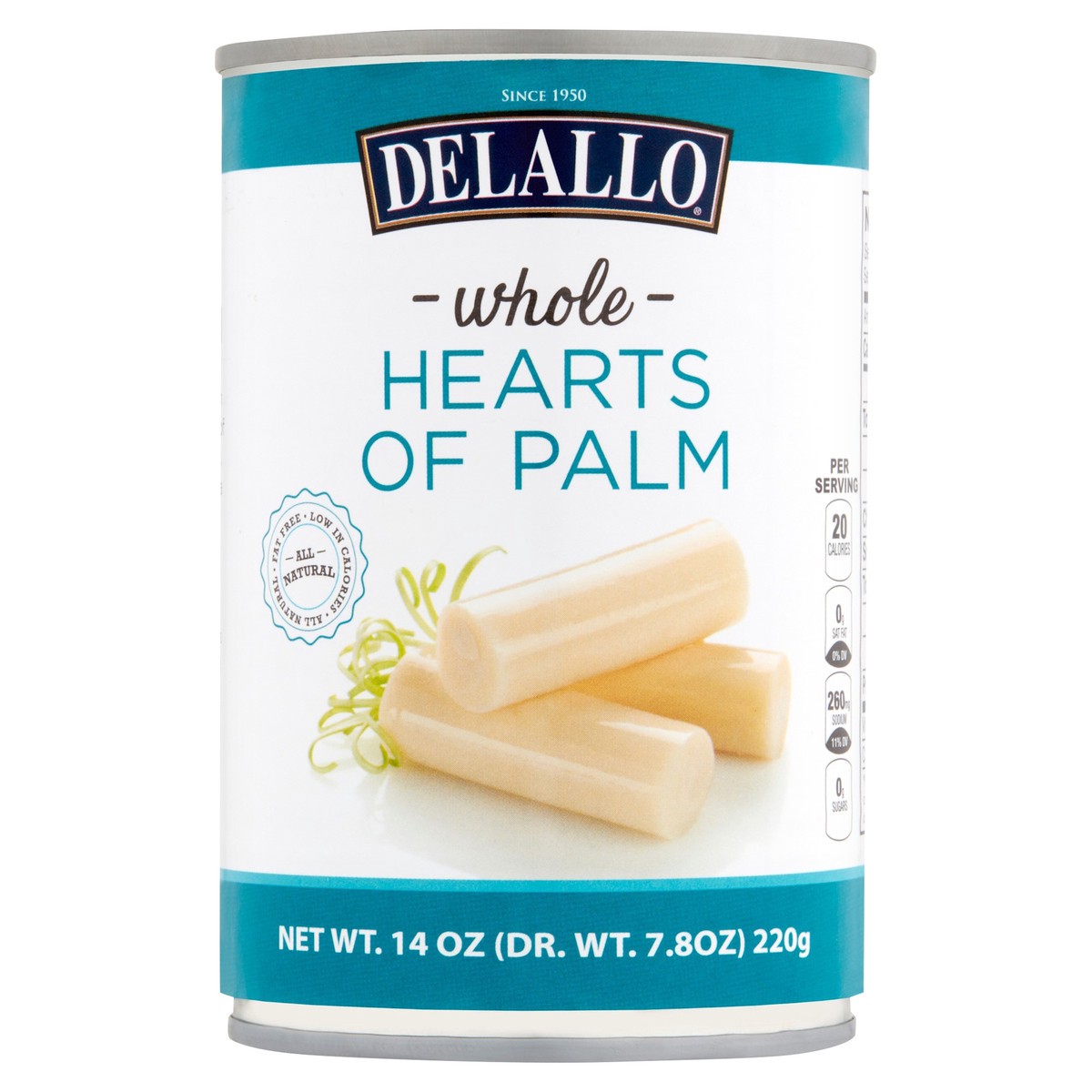 slide 9 of 10, DeLallo Fat Free Whole Hearts of Palm, 14.1 oz