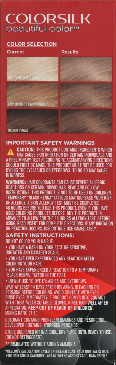 slide 5 of 9, Revlon Colorsilk 60 Dark Ash Blonde Vegan Keratin Permanent Hair Color 1 Each, 1 ct