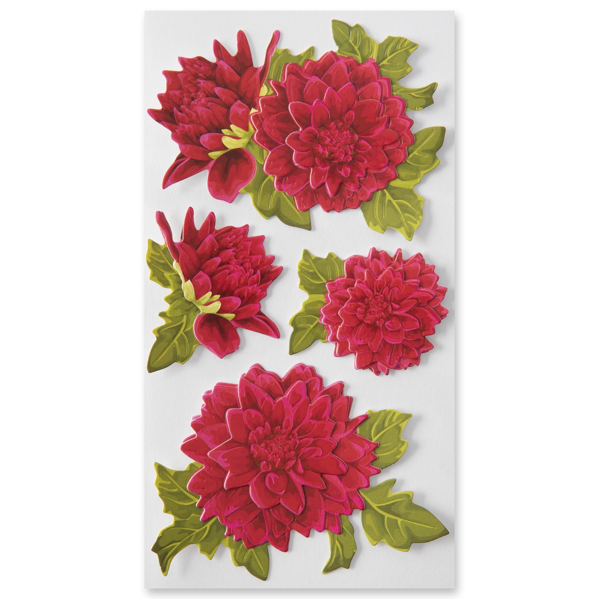 slide 3 of 4, Dahlia Stickers By Recollections, 3.75 in x 6.75 in
