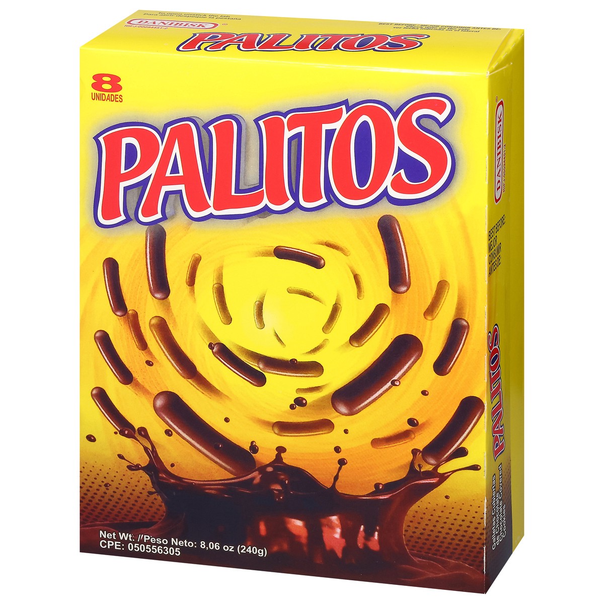 slide 7 of 13, Palitos Chocolate Covered Cookies 8 ea, 240 gram