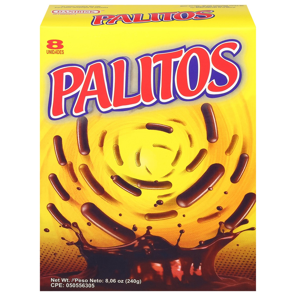 slide 2 of 13, Palitos Chocolate Covered Cookies 8 ea, 240 gram