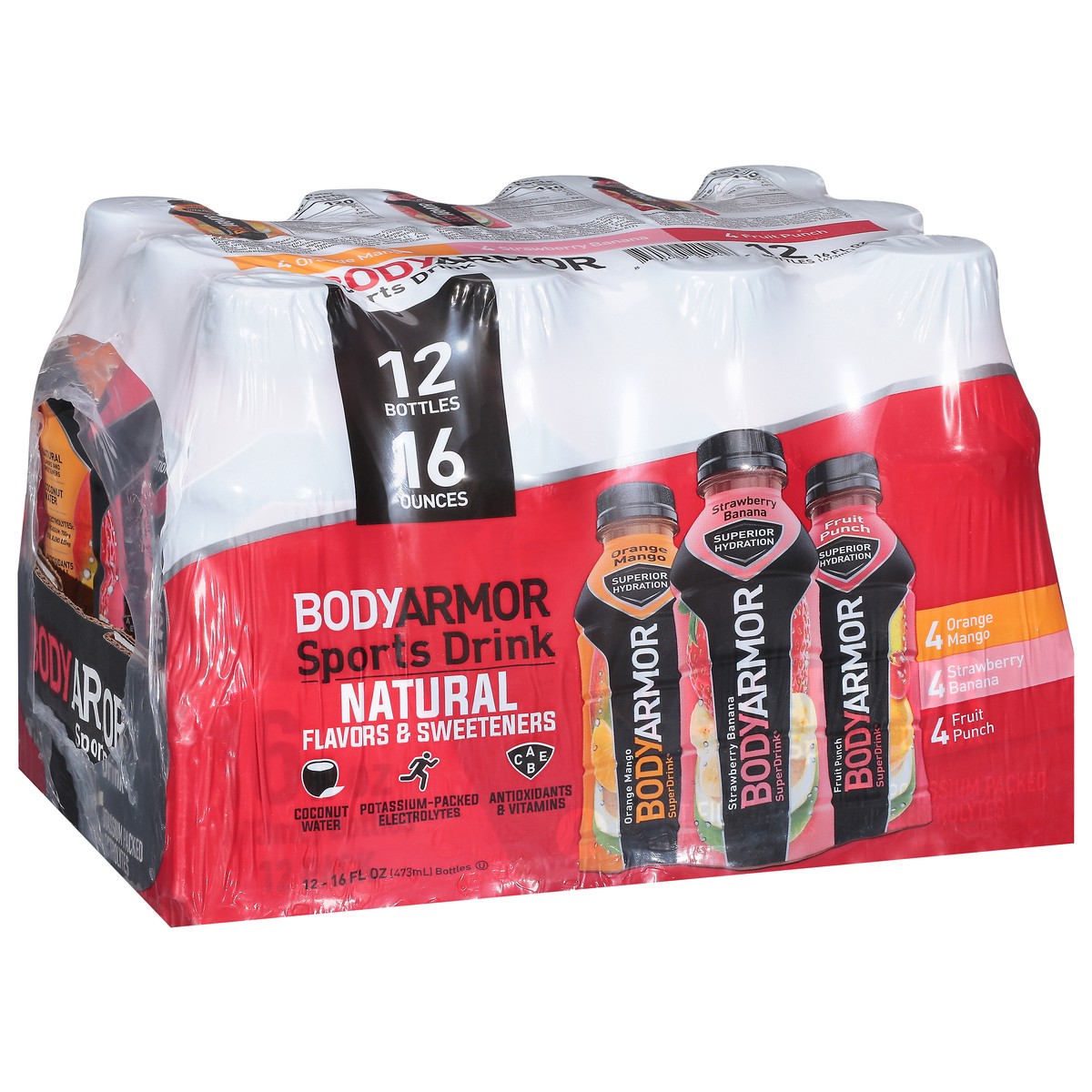 slide 3 of 9, BODYARMOR Variety Pack - 12 ct; 16 oz, 12 ct; 16 oz
