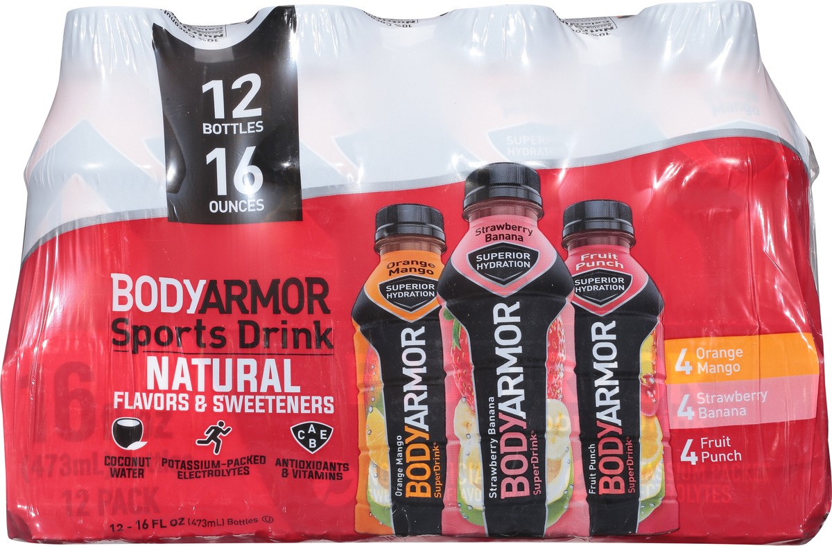 slide 6 of 9, BODYARMOR Variety Pack - 12 ct; 16 oz, 12 ct; 16 oz