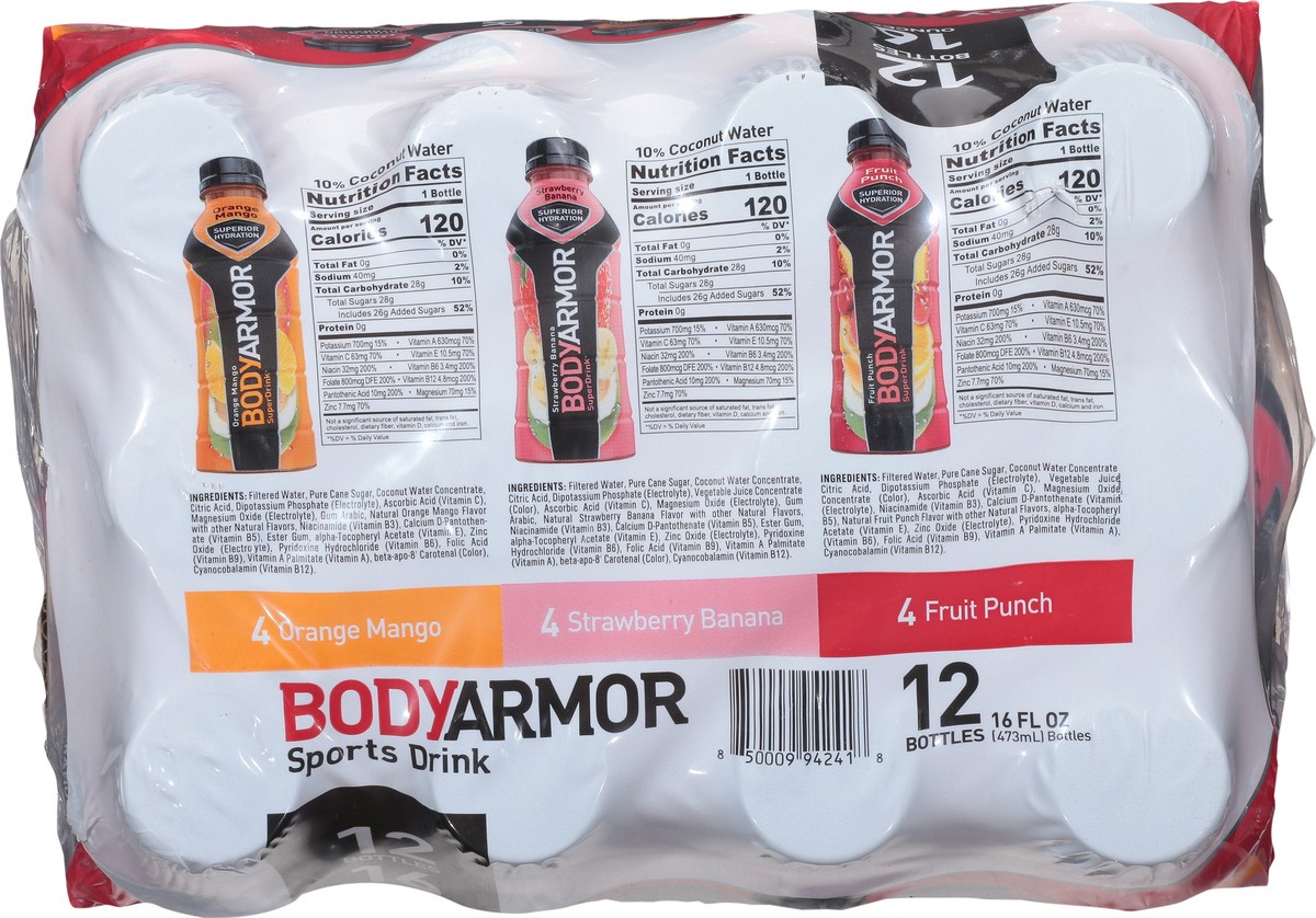 slide 9 of 9, BODYARMOR Variety Pack - 12 ct; 16 oz, 12 ct; 16 oz