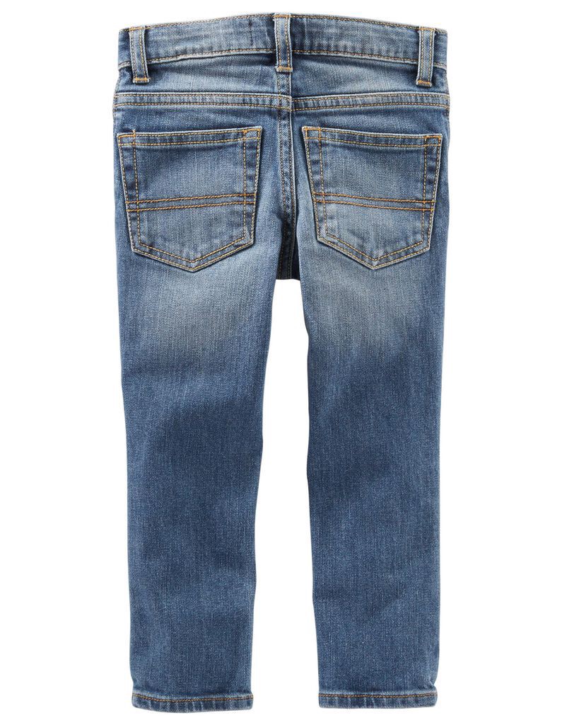 slide 3 of 4, Oshkosh Baby Medium Wash Skinny-Leg Jeans Indigo Bright Wash 6M, 1 ct