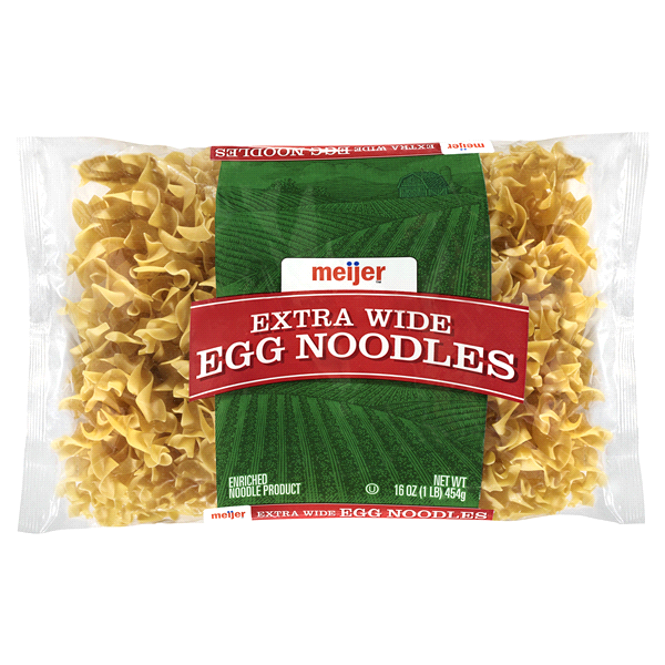 slide 1 of 1, Meijer Egg Noodles Extra Wide, 16 oz
