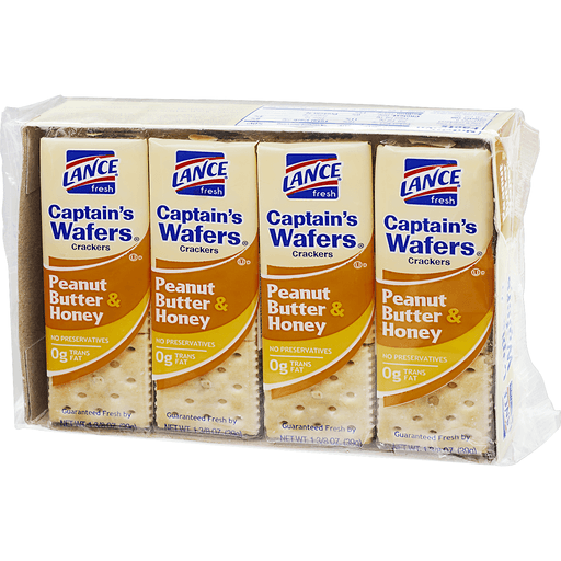 slide 3 of 10, Lance Captain's Wafers Peanut Butter & Honey Sandwich Crackers, 8 ct