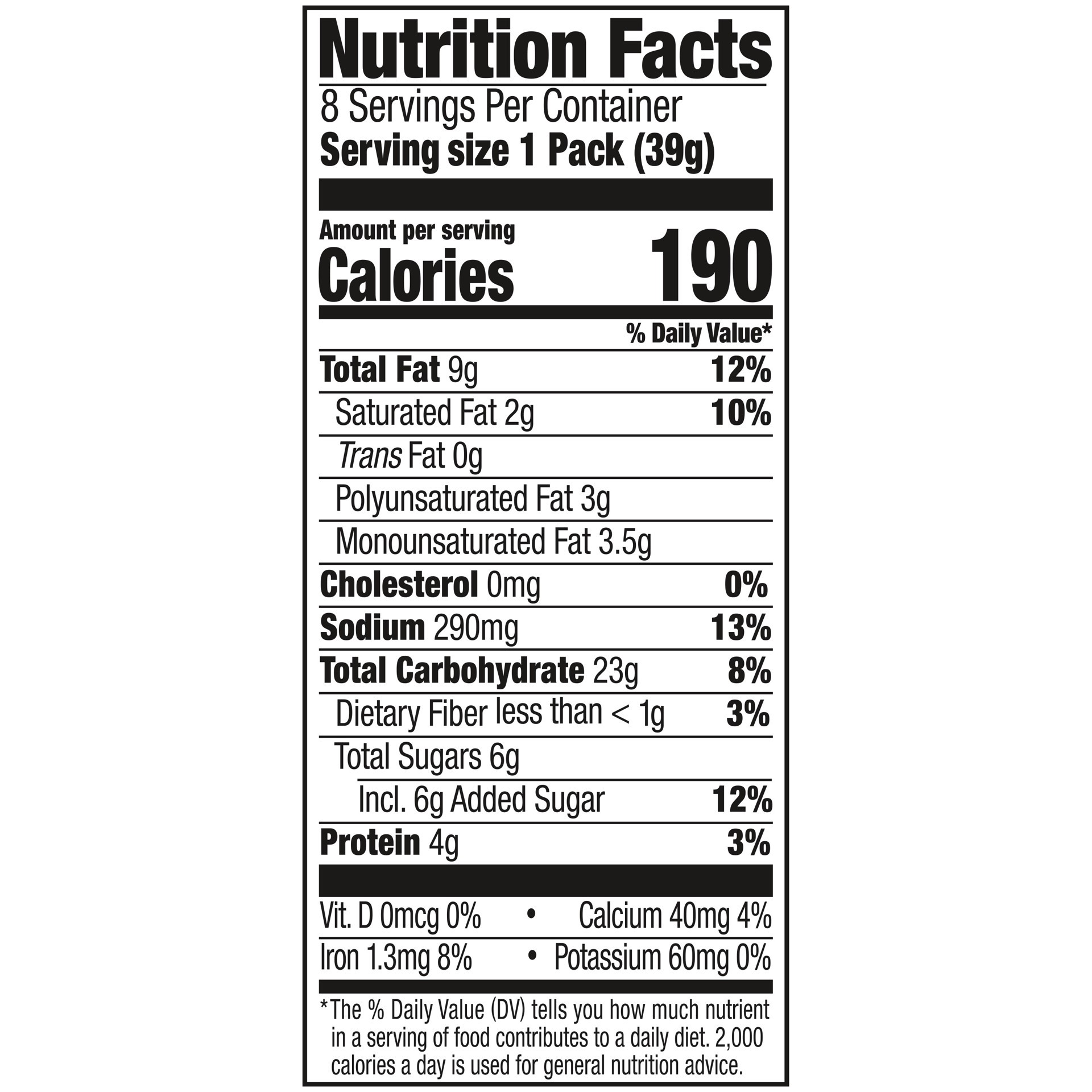 slide 5 of 5, Lance Sandwich Crackers, Captain's Wafers Peanut Butter and Honey, 8 Packs, 6 Sandwiches Each, 11 oz