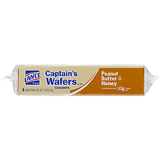 slide 10 of 10, Lance Captain's Wafers Peanut Butter & Honey Sandwich Crackers, 8 ct