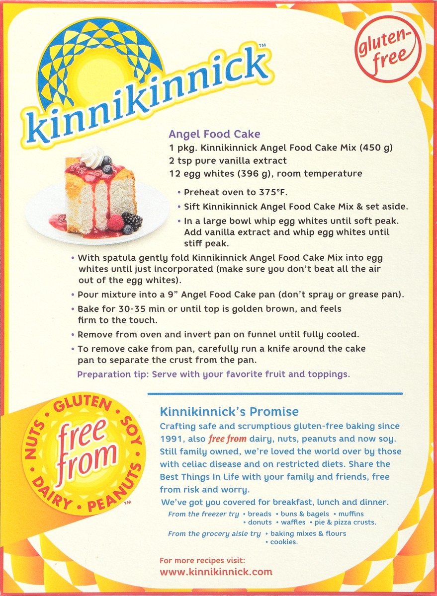 slide 5 of 9, Kinnikinnick Foods Gluten Free Angel Food Cake Mix 450 gr Box, 450 g