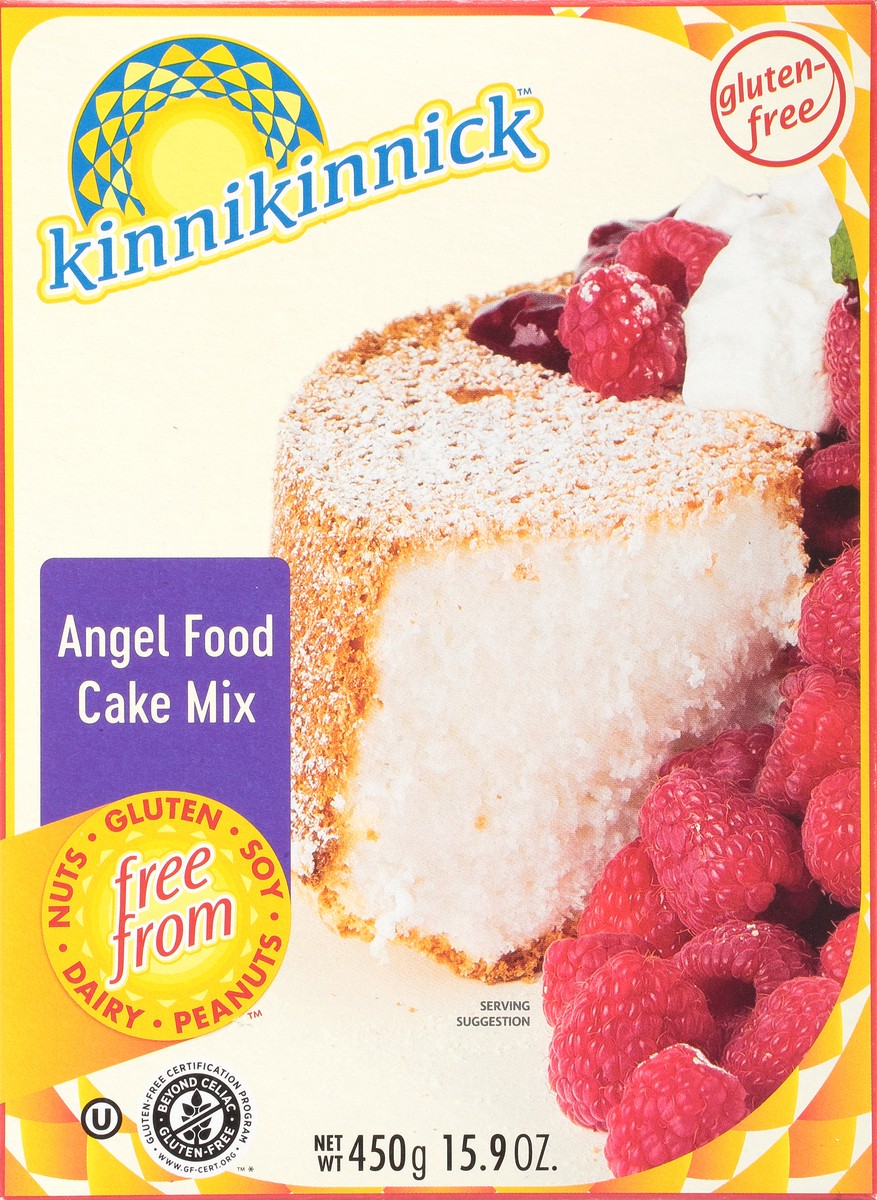 slide 6 of 9, Kinnikinnick Foods Gluten Free Angel Food Cake Mix 450 gr Box, 450 g