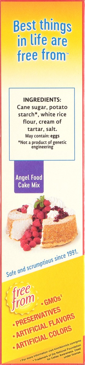 slide 7 of 9, Kinnikinnick Foods Gluten Free Angel Food Cake Mix 450 gr Box, 450 g