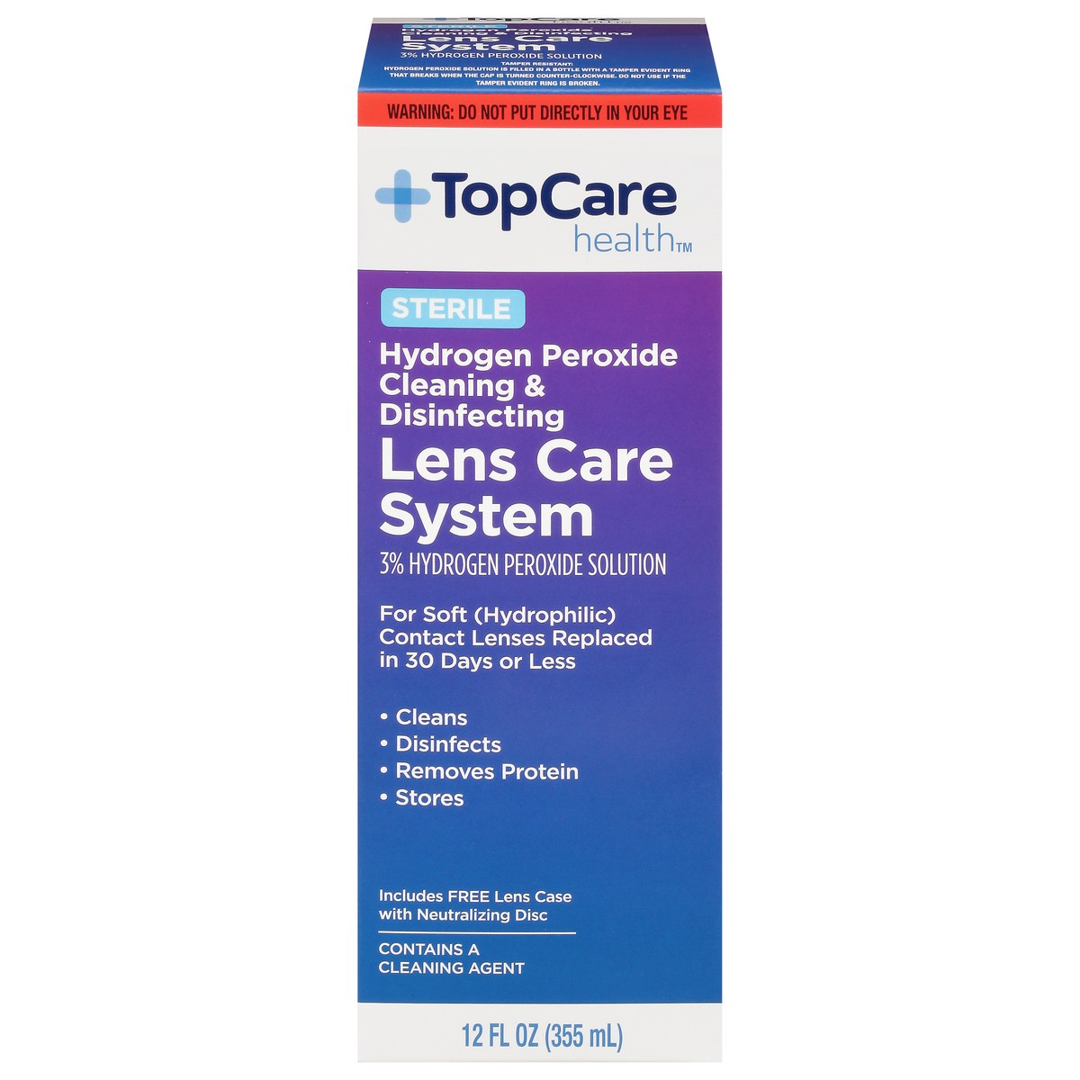 slide 1 of 6, TopCare Health Sterile Lens Care System 12 fl oz, 12 fl oz