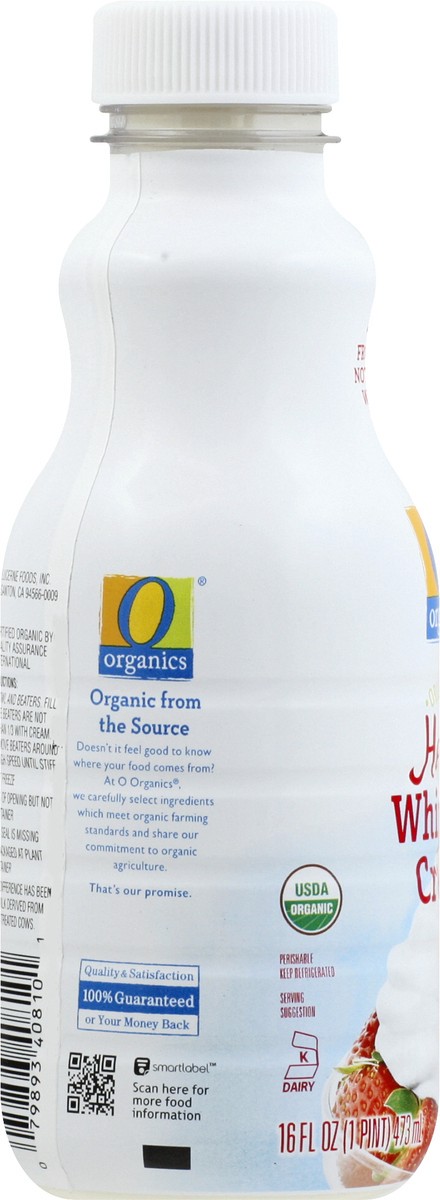 slide 13 of 13, O Organics Whipping Cream Heavy, 16 fl oz