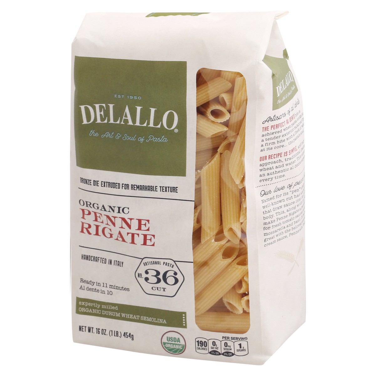 slide 9 of 13, Delallo Organic Penne Receta, 16 oz