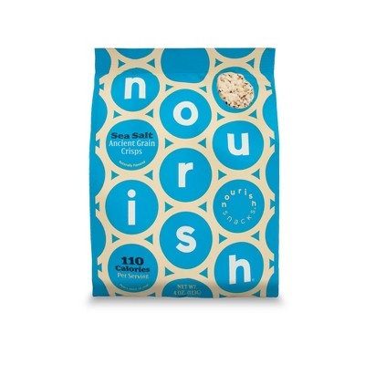 slide 1 of 1, Nourish Snacks Sea Salt Ancient Grains Crisps, 4 oz