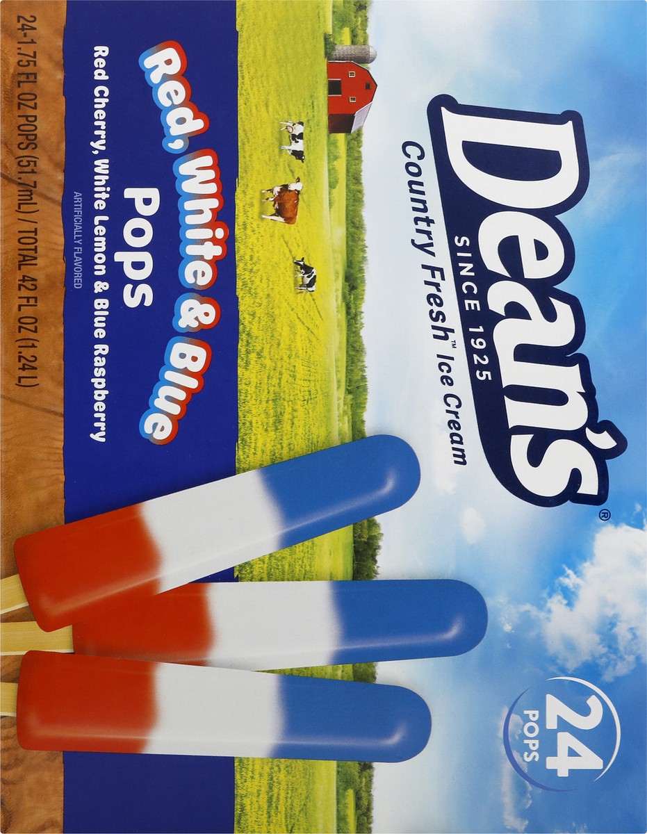 slide 5 of 9, Country Fresh Red Cherry, White Lemon & Blue Raspberry Pops 24 - 1.75 fl oz Packs, 24 ct
