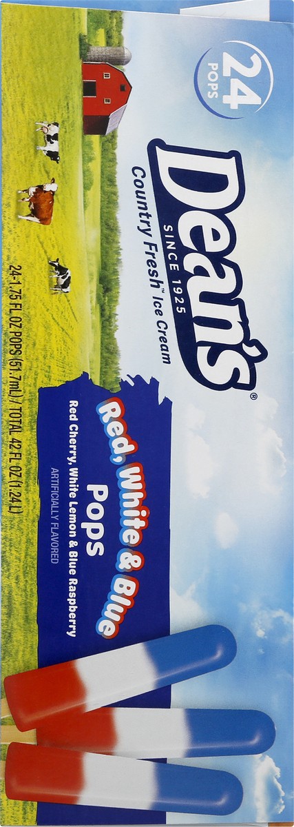 slide 7 of 9, Country Fresh Red Cherry, White Lemon & Blue Raspberry Pops 24 - 1.75 fl oz Packs, 24 ct