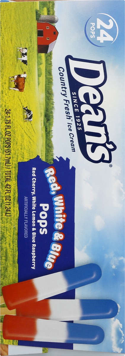 slide 6 of 9, Country Fresh Red Cherry, White Lemon & Blue Raspberry Pops 24 - 1.75 fl oz Packs, 24 ct