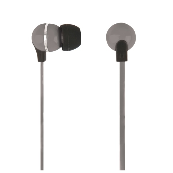 slide 1 of 1, Ativa Plastic Earbud Headphones With Flat Cable, Gray, 1 ct