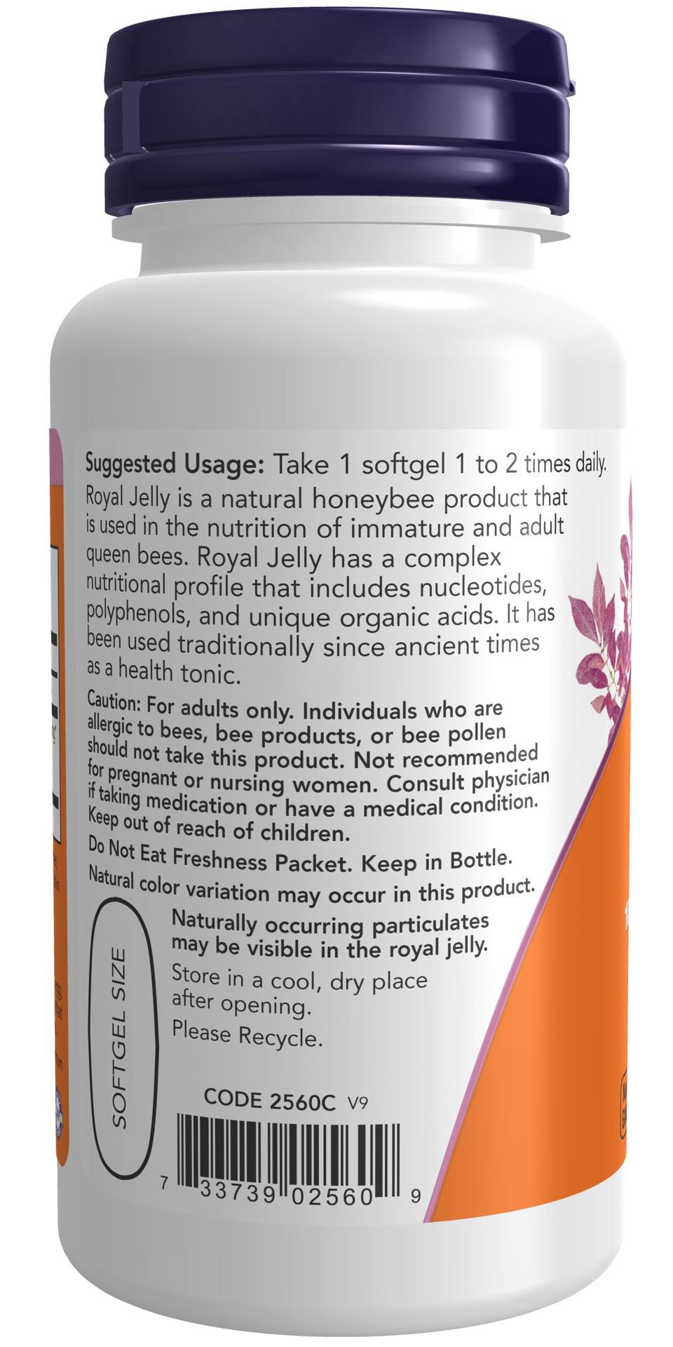 slide 2 of 4, NOW Royal Jelly 1000 mg - 60 Softgels, 60 ct