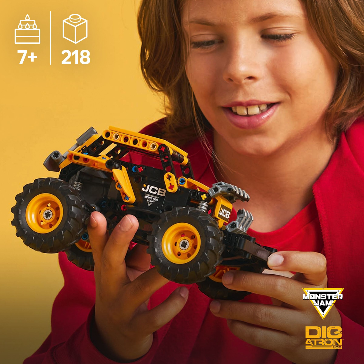 slide 20 of 21, LEGO Technic Monster Jam DIGatron Pull-Back Monster Truck Building Toy 42199, 1 ct