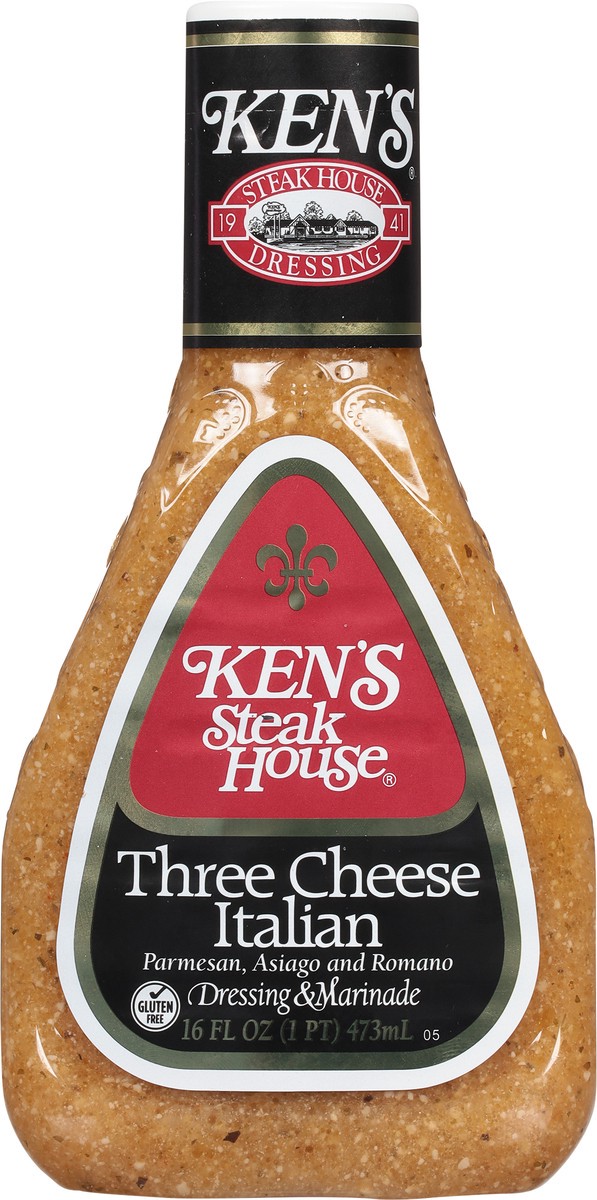 slide 11 of 12, Ken's Steak House Three Cheese Italian Dressing & Marinade 16 fl oz, 16 fl oz