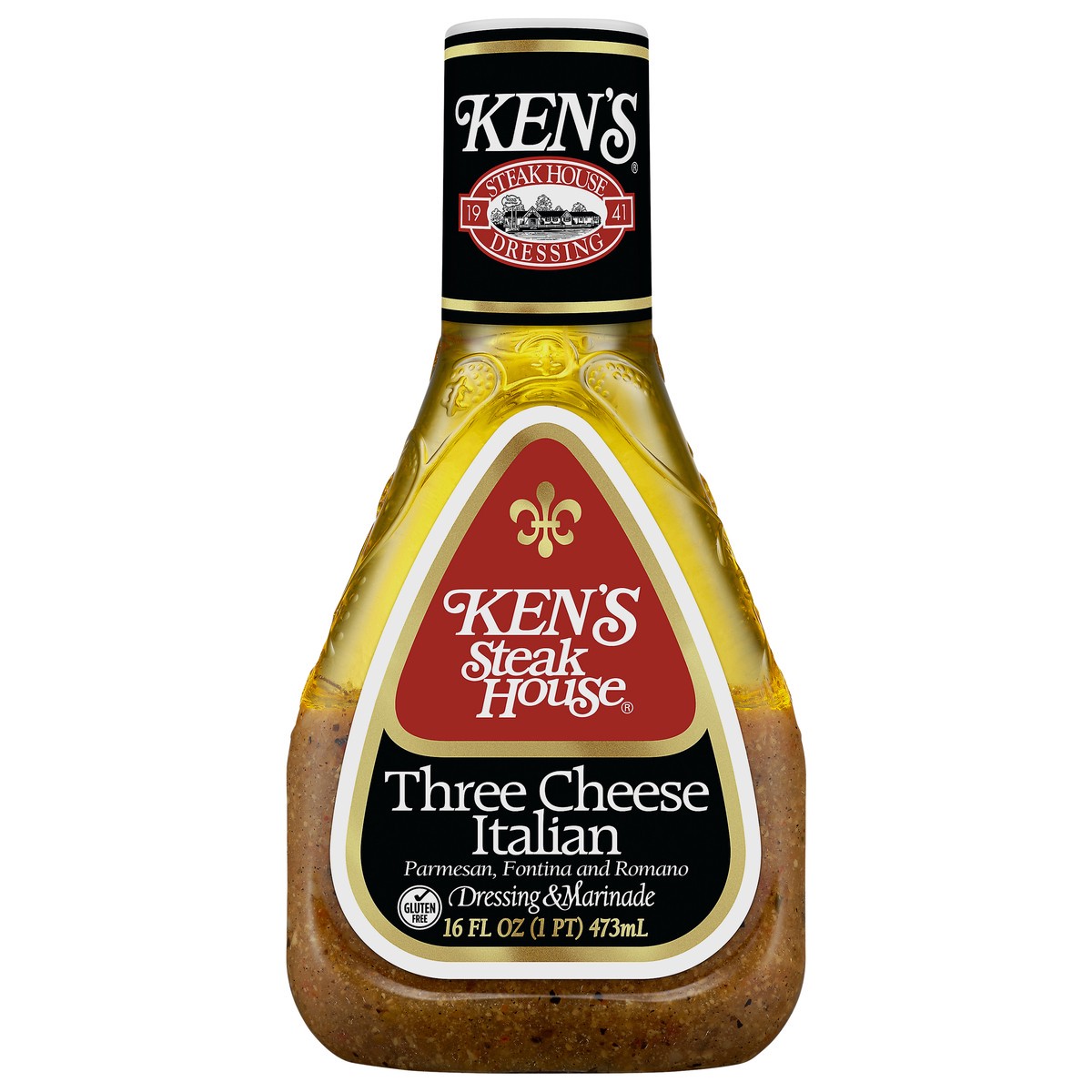 slide 10 of 12, Ken's Steak House Three Cheese Italian Dressing & Marinade 16 fl oz, 16 fl oz