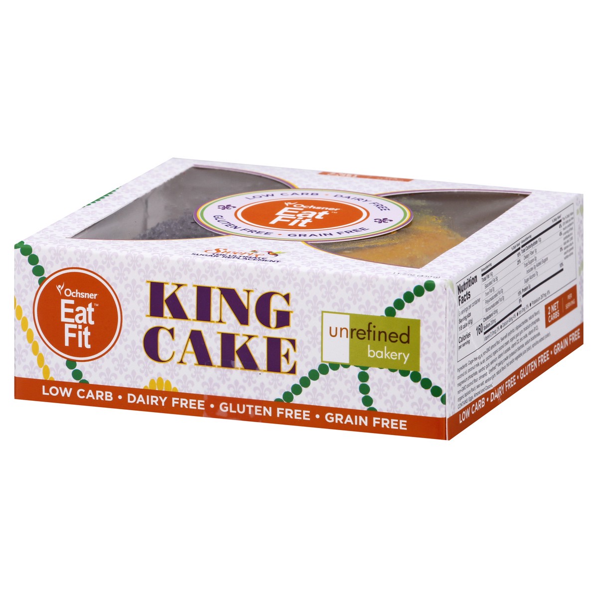 slide 2 of 12, Caluda Mini King Cake, 4 oz