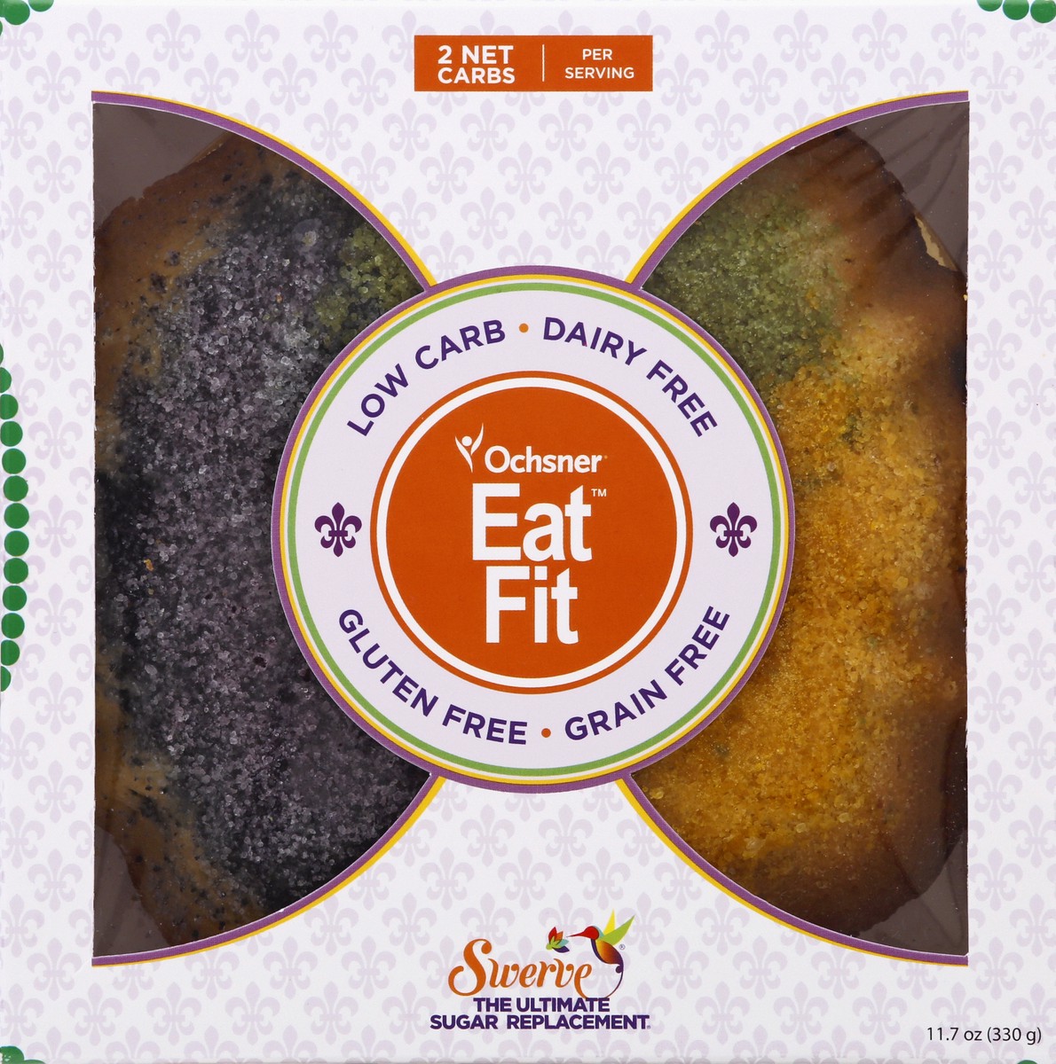 slide 8 of 12, Caluda Mini King Cake, 4 oz