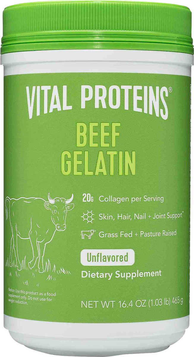 slide 2 of 2, Vital Proteins Unflavored Beef Gelatin 16.4 oz, 16.4 oz