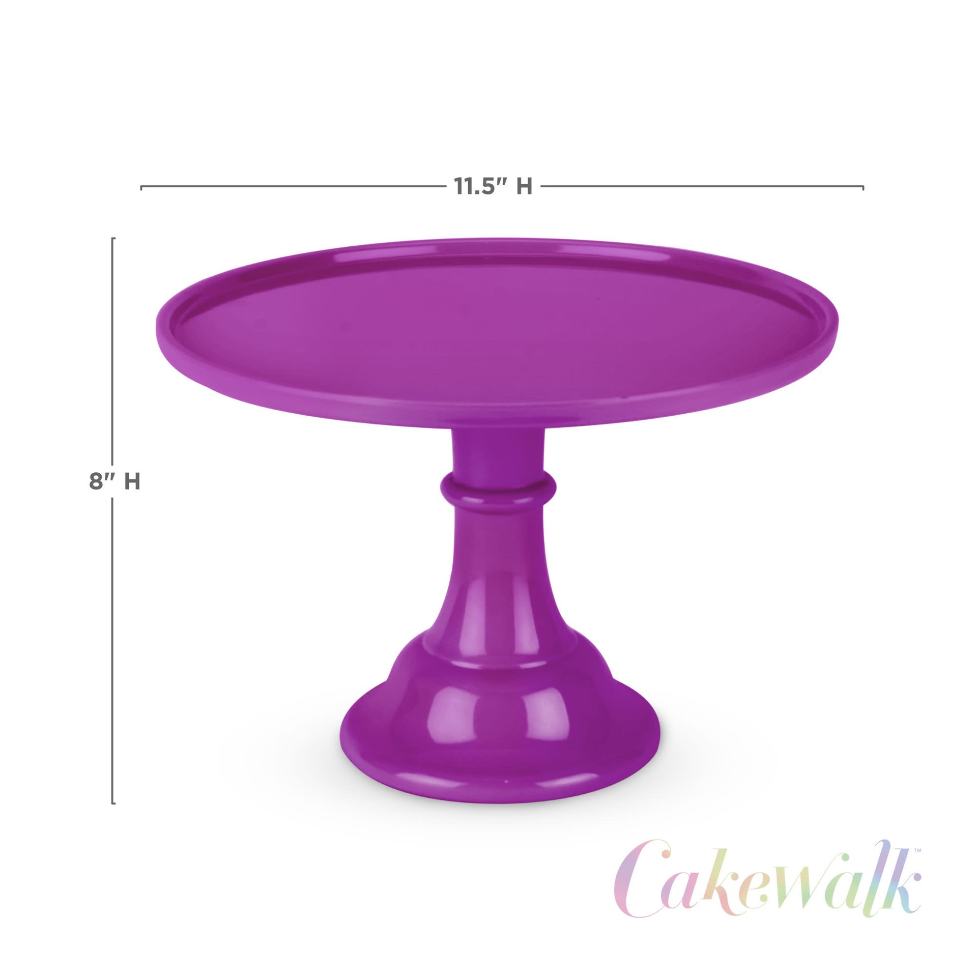 slide 4 of 5, Cakewalk Burnside Melamine Cake Stand - Fuchsia, 1 ct