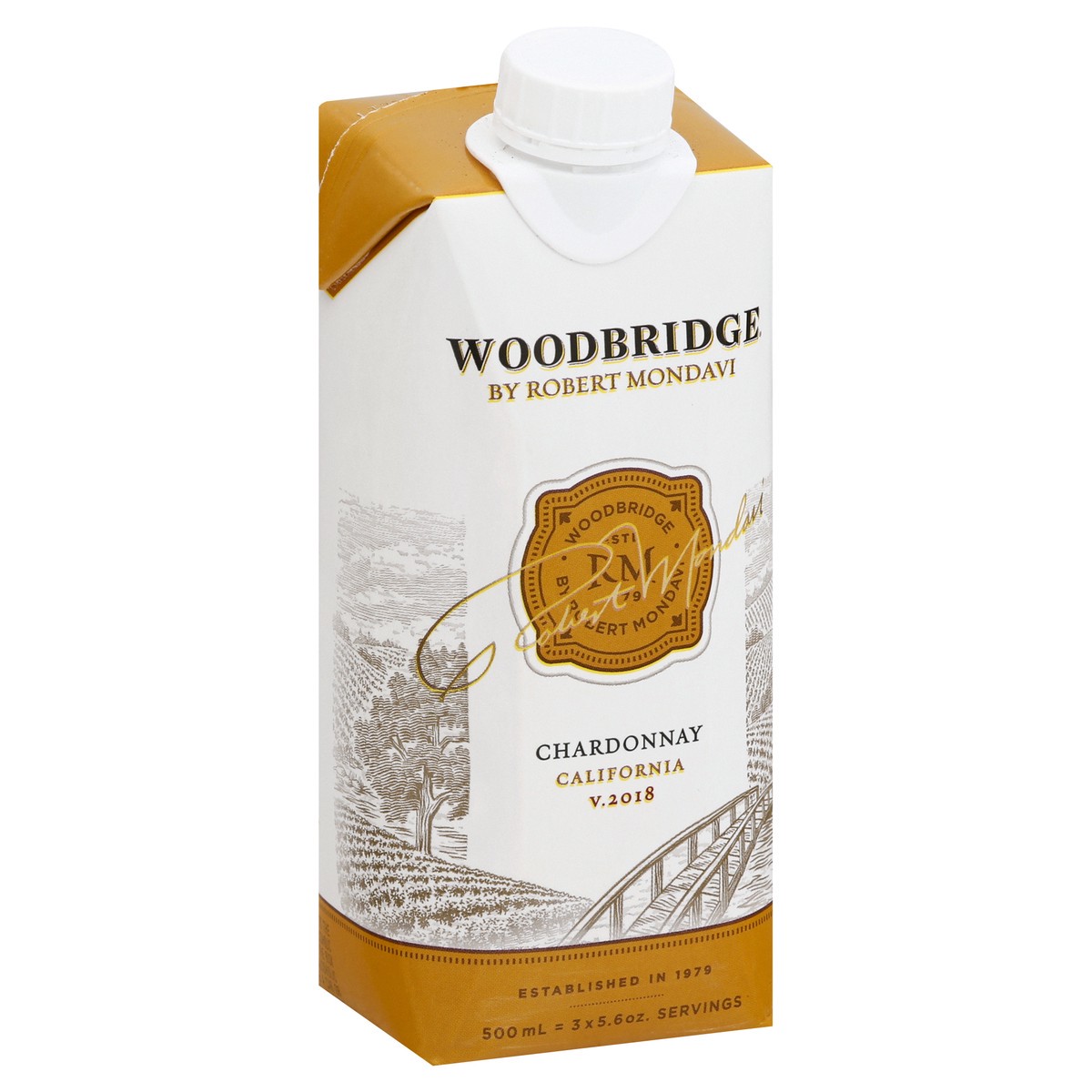 slide 6 of 7, Woodbridge by Robert Mondavi Chardonnay White Wine, 500 mL Box, 16.9 fl oz