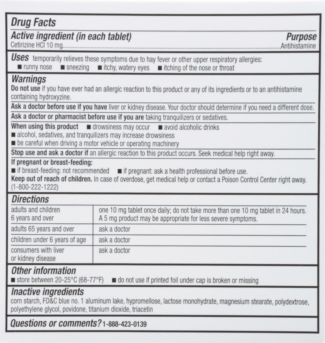 slide 7 of 9, TopCare Allergy Cetirizine 10Mg, 30 ct