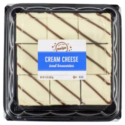 Fresh from Meijer Cream Cheese Iced Brownies, 9 Count