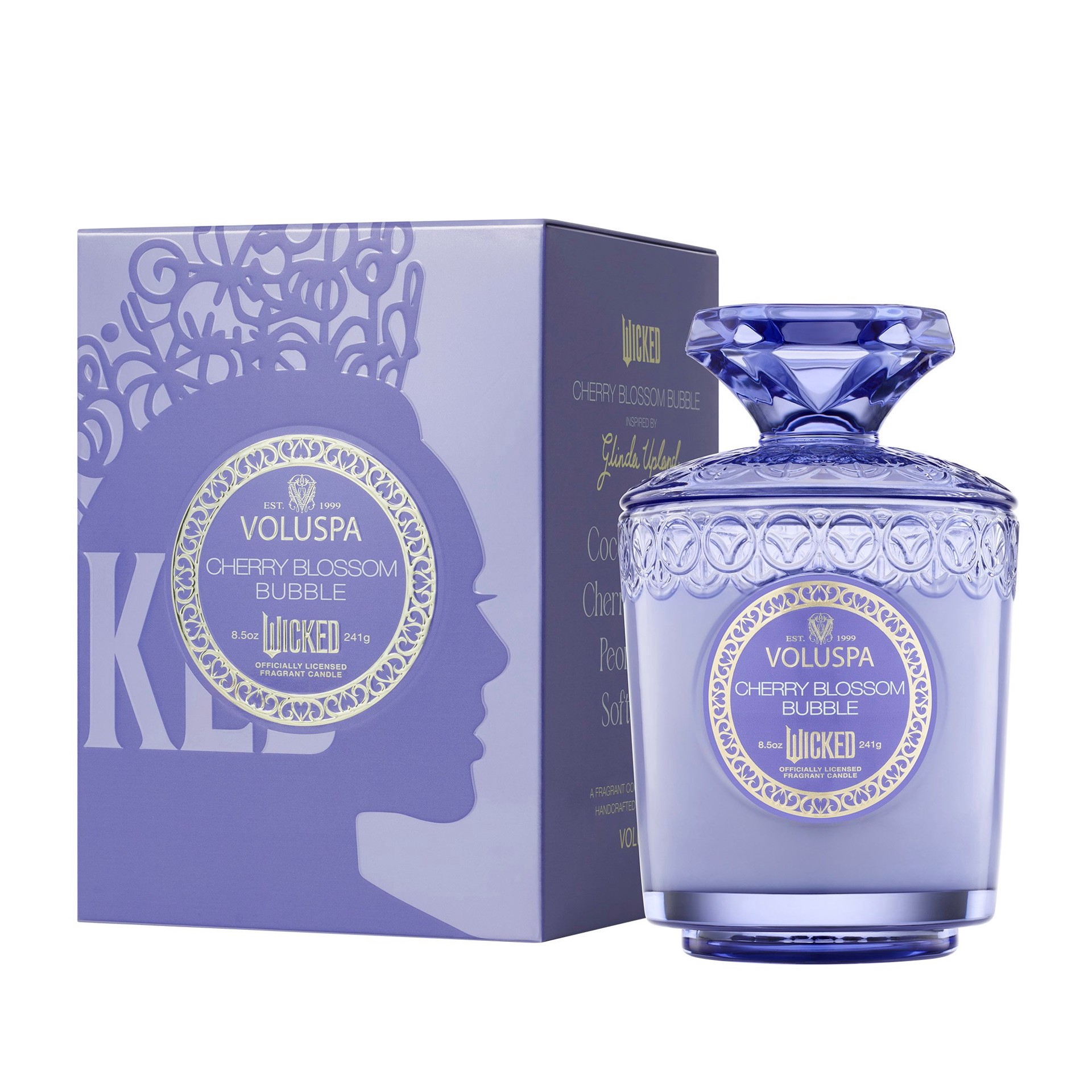 slide 1 of 1, Voluspa Wicked 2 Cherry Blossom Bubble Jar Candle, 8.5 oz