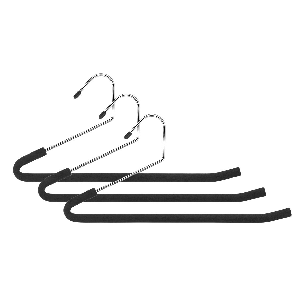 slide 1 of 1, Whitmor R&R Trouser Hanger, Black, 3 ct