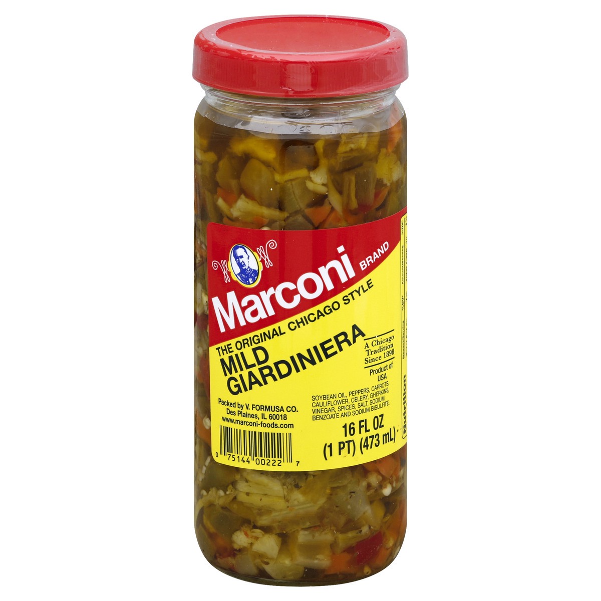 slide 3 of 3, Marconi Mild Giardiniera, 16 oz