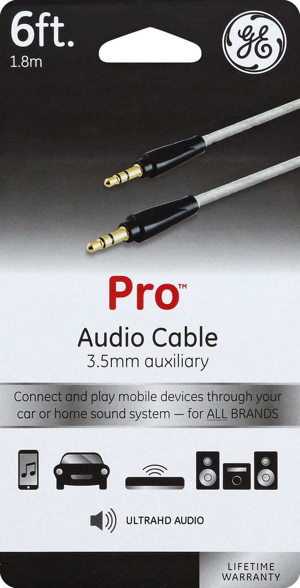 slide 1 of 3, GE Audio Cable 1 ea, 1 ct