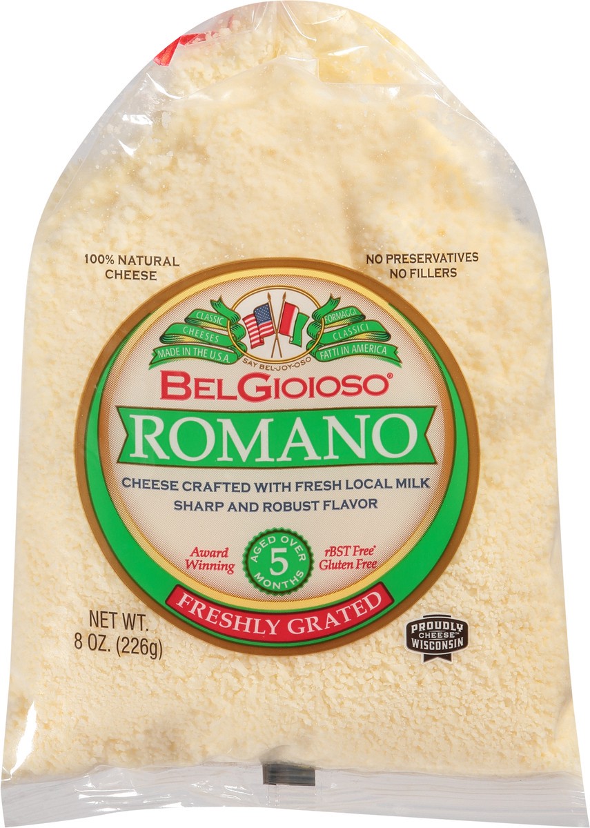 slide 6 of 10, BelGioioso Freshly Grated Romano Cheese Twist Tie Bag 8oz., 8 oz