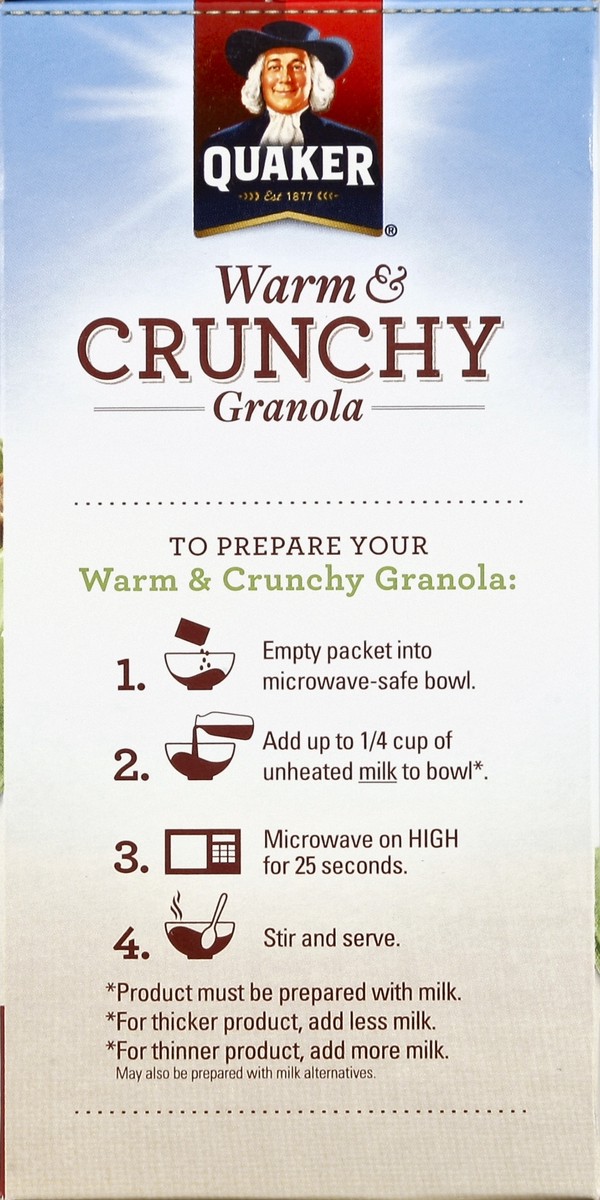 slide 3 of 4, Quaker Apple Cinnamon Warm & Crunchy Granola, 8 ct; 13.5 oz